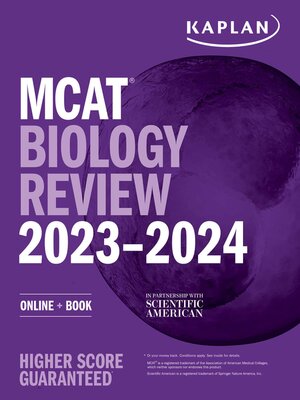 cover image of MCAT Biology Review 2023-2024: Online + Book